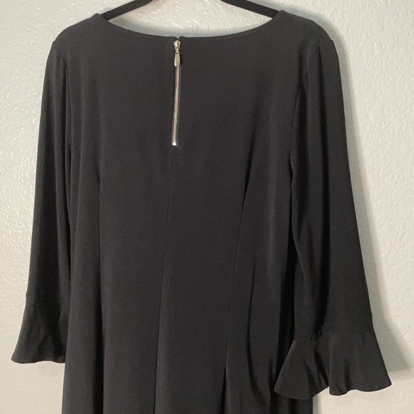 LAUNDRY BY SHELLI SEGAL Black Dress With Ruffle Sleeves | Medium - Picture 8 of 8